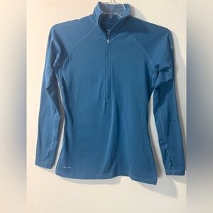 ✨ Nike Pro Dri-FIT Half Zip Athletic Top | Blue | Size M